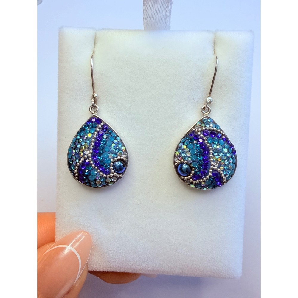 925 Sterling colorful earrings